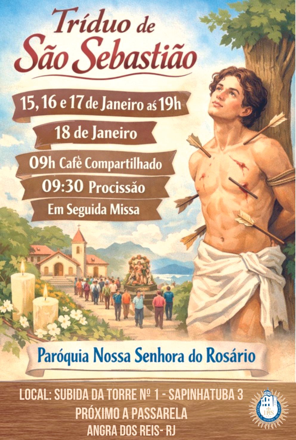 Sapinhatuba 3 comemora Festa de São Sebastião