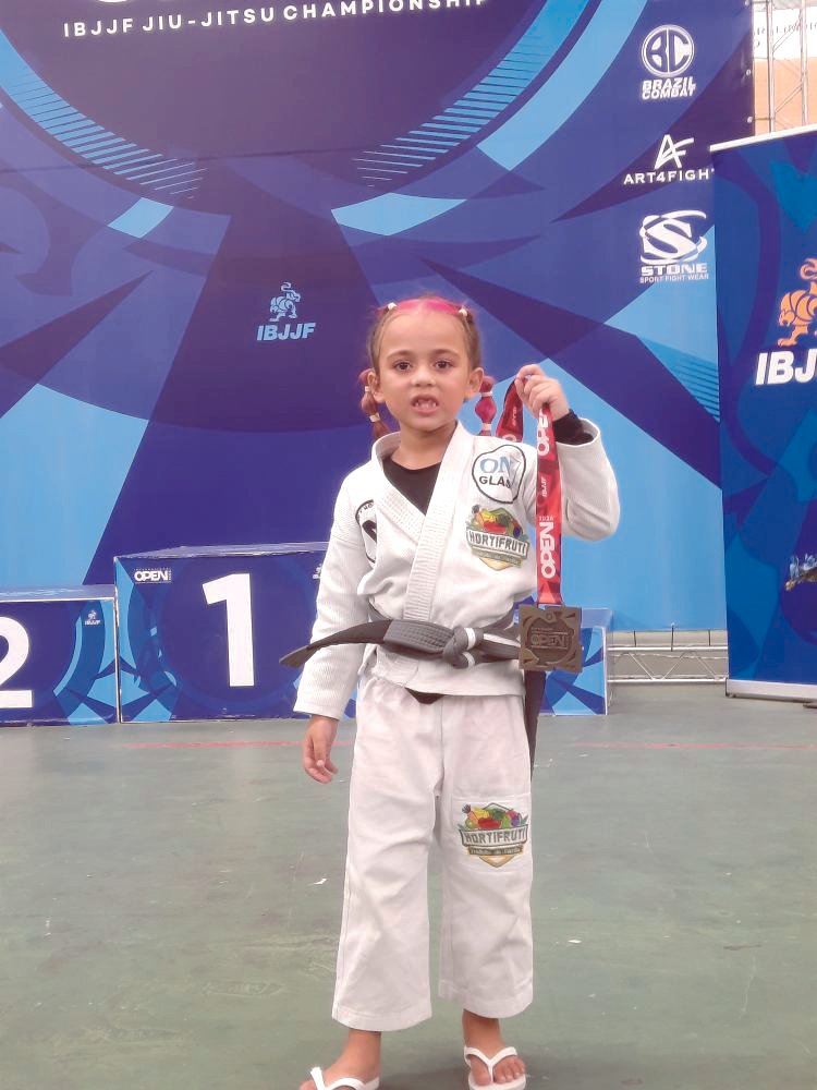 Atleta mirim conquista pódio no Rio Summer International Kids da IBJJF