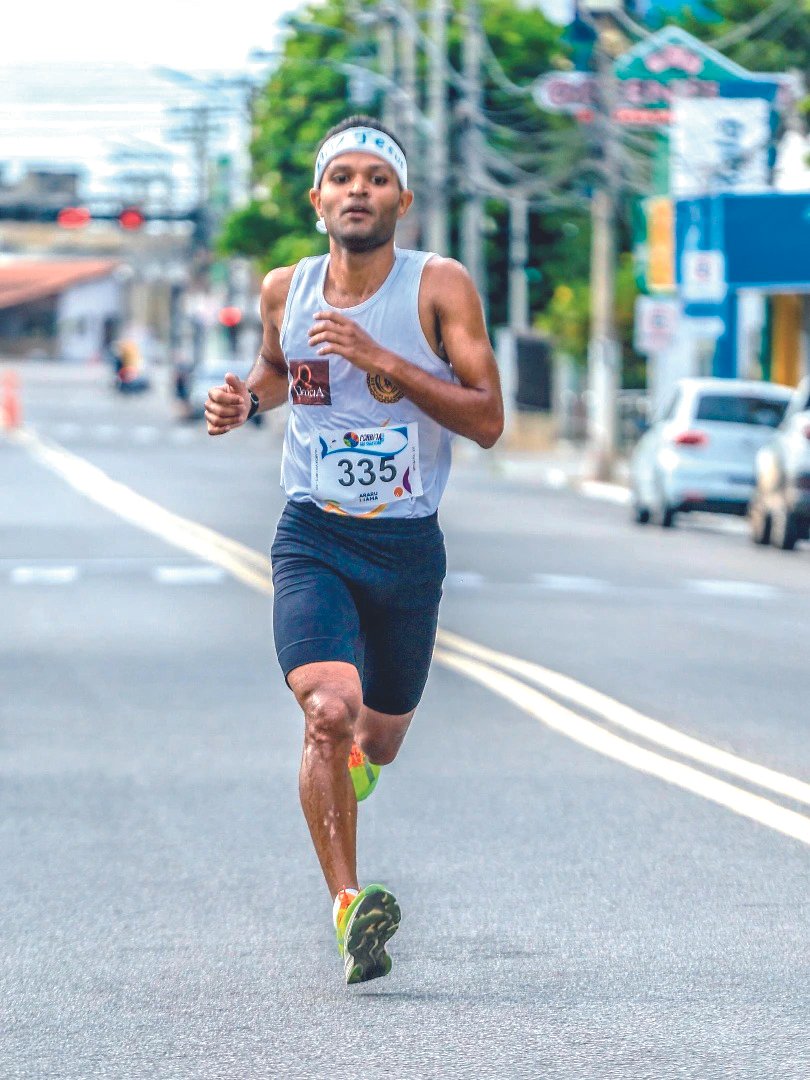 Atleta Raio fica em 4º lugar na Corrida de São Sebastião em Araruama