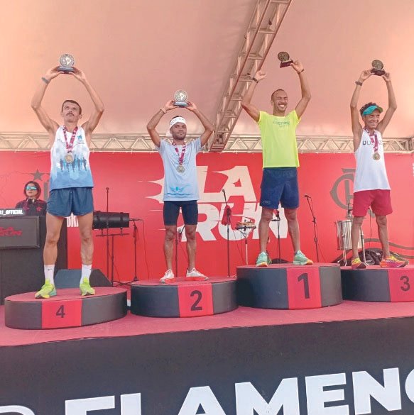 Vários corredores de Angra participaram da Fla Run no aniversário do Rio