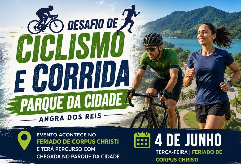 Desafio de Ciclismo e Corrida Parque da Cidade abre inscrições gratuitas em Angra