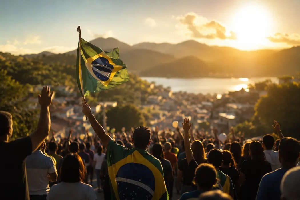 Passeata Evangélica reúne fiéis em Conceição de Jacareí