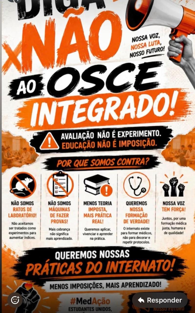 Estudantes de medicina da Estácio/IDOMED em Angra dos Reis protestam hoje por melhorias