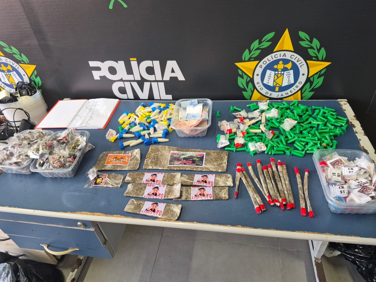 Drogas apreendidas